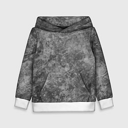 Толстовка-худи детская Абстракция - grey polished chip, цвет: 3D-белый