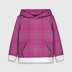 Толстовка-худи детская Checkered pink, цвет: 3D-белый