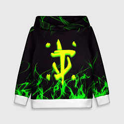 Детская толстовка Doom кислотное лого