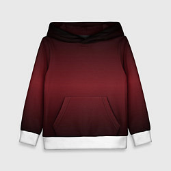 Детская толстовка Градиент темно-бордовый