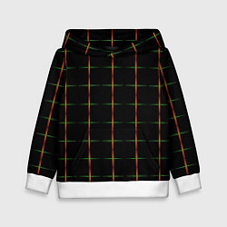 Детская толстовка Color black orange green crosses