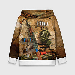 Толстовка-худи детская Сталкер - тени из прошлого, цвет: 3D-белый