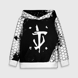 Детская толстовка Doom соты краски