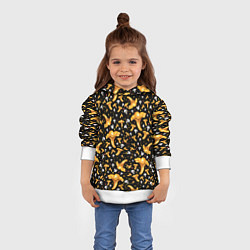 Толстовка-худи детская Грибной дождик, цвет: 3D-белый — фото 2