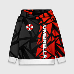 Детская толстовка Umbrella corp - красные фрагменты