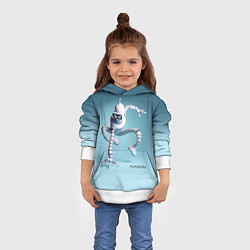 Толстовка-худи детская Spider Bender - meme, цвет: 3D-белый — фото 2