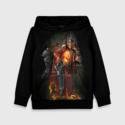 Толстовка-худи детская Дарк Соул рыцарь, цвет: 3D-черный