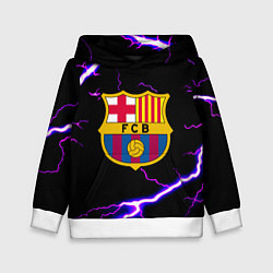 Толстовка-худи детская Barcelona neon storm, цвет: 3D-белый