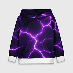 Детская толстовка Фиолетовые молнии