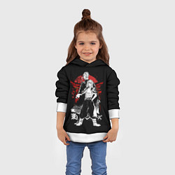 Толстовка-худи детская Токийские мстители аниме, цвет: 3D-белый — фото 2