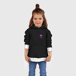 Толстовка-худи детская Crystal nightwear, цвет: 3D-белый — фото 2