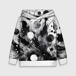 Детская толстовка Абстрактная чёрно-белая композиция