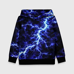 Толстовка-худи детская Мощнейший разряд молнии, цвет: 3D-черный
