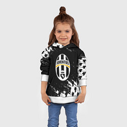 Толстовка-худи детская Ювентус пипл краски, цвет: 3D-белый — фото 2