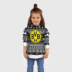 Толстовка-худи детская Borussia x fortnite pattern, цвет: 3D-белый — фото 2