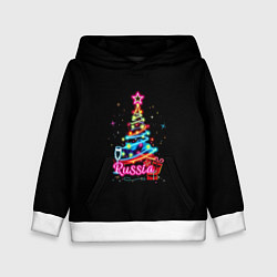 Толстовка-худи детская Christmas tree gifts, цвет: 3D-белый