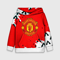 Детская толстовка Манчестер Юнайтед символы краски