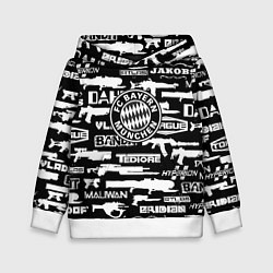 Толстовка-худи детская ФК Манчестер Юнайтед, цвет: 3D-белый