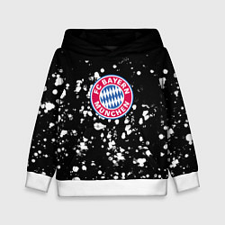 Толстовка-худи детская Бавария Мюнхен краски, цвет: 3D-белый