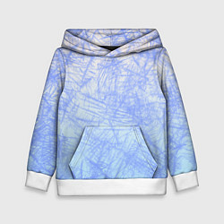Толстовка-худи детская В инее, цвет: 3D-белый