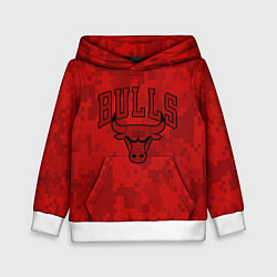 Толстовка-худи детская NBA Bulls, цвет: 3D-белый