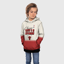 Толстовка-худи детская NBA Chicago Bulls vintage, цвет: 3D-черный — фото 2