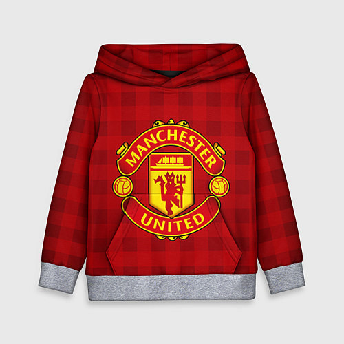 Детская толстовка Manchester United / 3D-Меланж – фото 1