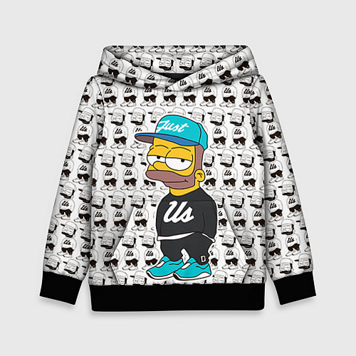 Детская толстовка Bart Just Us / 3D-Черный – фото 1