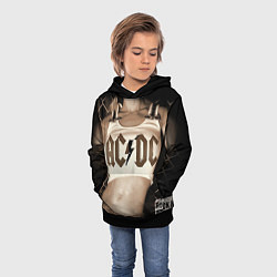 Толстовка-худи детская AC/DC Girl, цвет: 3D-черный — фото 2
