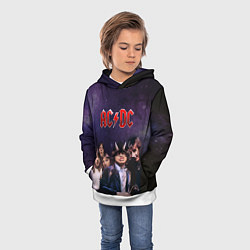 Толстовка-худи детская AC/DC, цвет: 3D-белый — фото 2