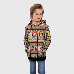 Толстовка-худи детская One Piece, цвет: 3D-черный — фото 2