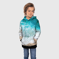 Толстовка-худи детская Берег, цвет: 3D-черный — фото 2