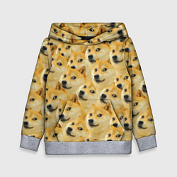 Толстовка-худи детская Doge, цвет: 3D-меланж