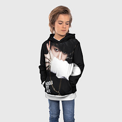 Толстовка-худи детская BTS: Hood by air, цвет: 3D-белый — фото 2