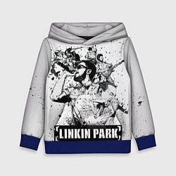 Толстовка-худи детская Linkin Park, цвет: 3D-синий