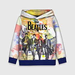 Толстовка-худи детская The Beatles: Colour Spray, цвет: 3D-синий