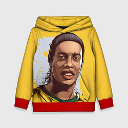 Толстовка-худи детская Ronaldinho Art, цвет: 3D-красный