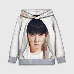 Толстовка-худи детская Jeon Jung Kook, цвет: 3D-меланж
