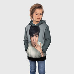 Толстовка-худи детская Lee Min Ho, цвет: 3D-черный — фото 2