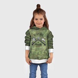 Толстовка-худи детская Hunting & Fishing, цвет: 3D-белый — фото 2