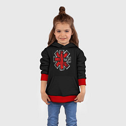 Толстовка-худи детская RHCP Symbol, цвет: 3D-красный — фото 2