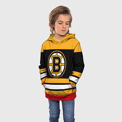 Толстовка-худи детская Boston Bruins, цвет: 3D-красный — фото 2