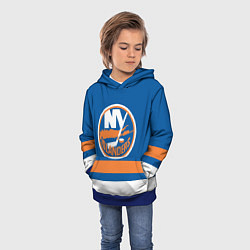 Толстовка-худи детская New York Islanders, цвет: 3D-синий — фото 2