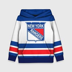 Толстовка-худи детская New York Rangers, цвет: 3D-синий