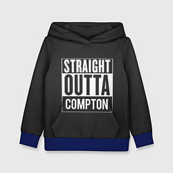 Толстовка-худи детская Straight Outta Compton, цвет: 3D-синий