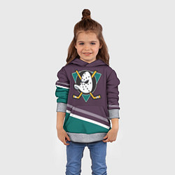 Толстовка-худи детская Anaheim Ducks Selanne, цвет: 3D-меланж — фото 2