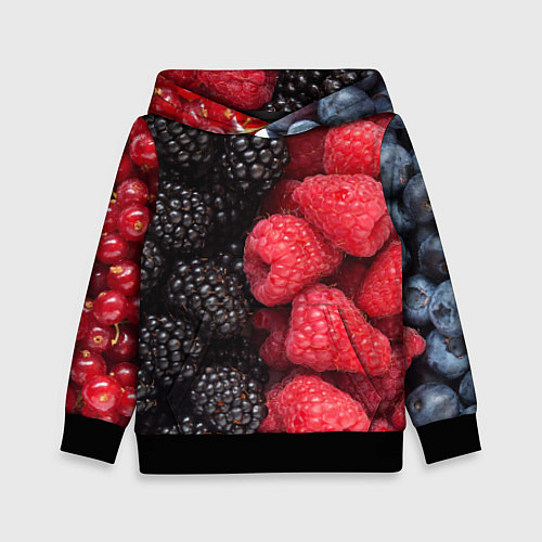 Детская толстовка Ягодная / 3D-Черный – фото 1