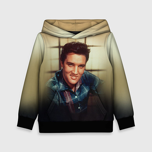 Детская толстовка Элвис Пресли / 3D-Черный – фото 1