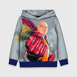 Толстовка-худи детская One Punch Man Fist, цвет: 3D-синий
