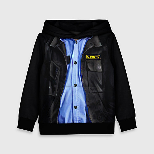 Детская толстовка Форма SECURITY / 3D-Черный – фото 1